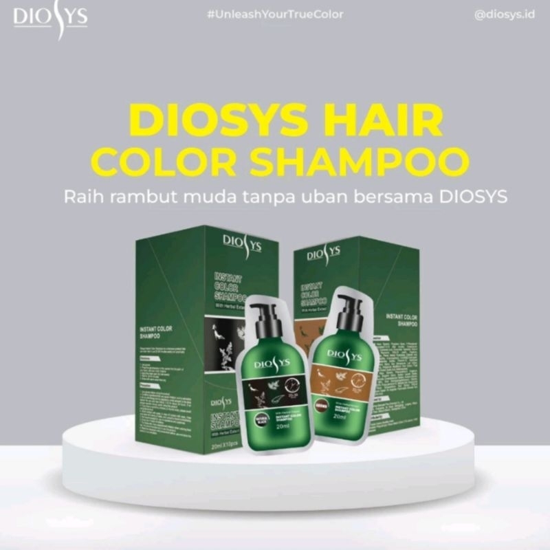 DIOSYS Instant Hair Color Shampoo 20mL | Shampoo Semir Diosis Dyosis