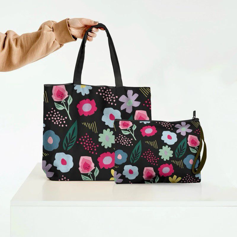 TOTEBAG SERBAGUNA, TOTEBAG PRINTING COUPLE KANVAS, TAS WANITA TOTEBAG