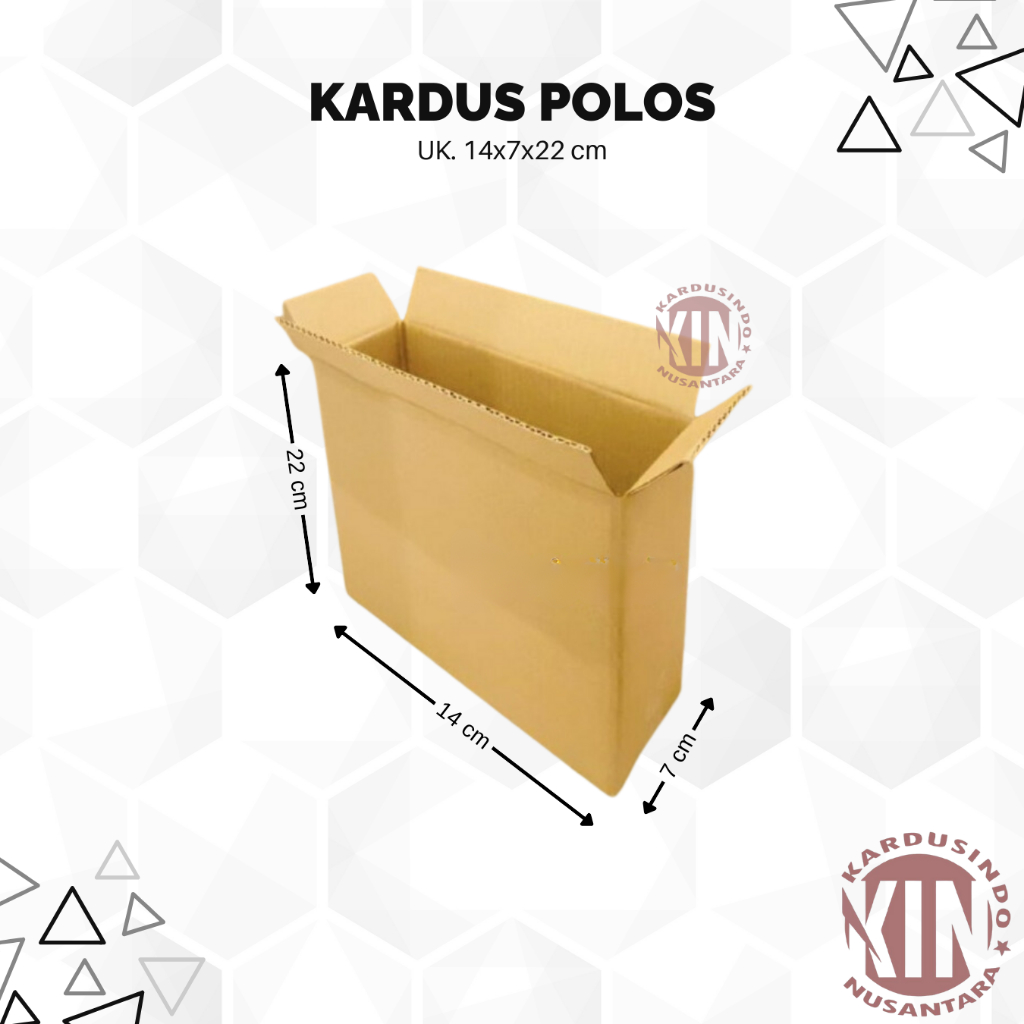 

Kardus box polos baru uk 14x7x22 cm