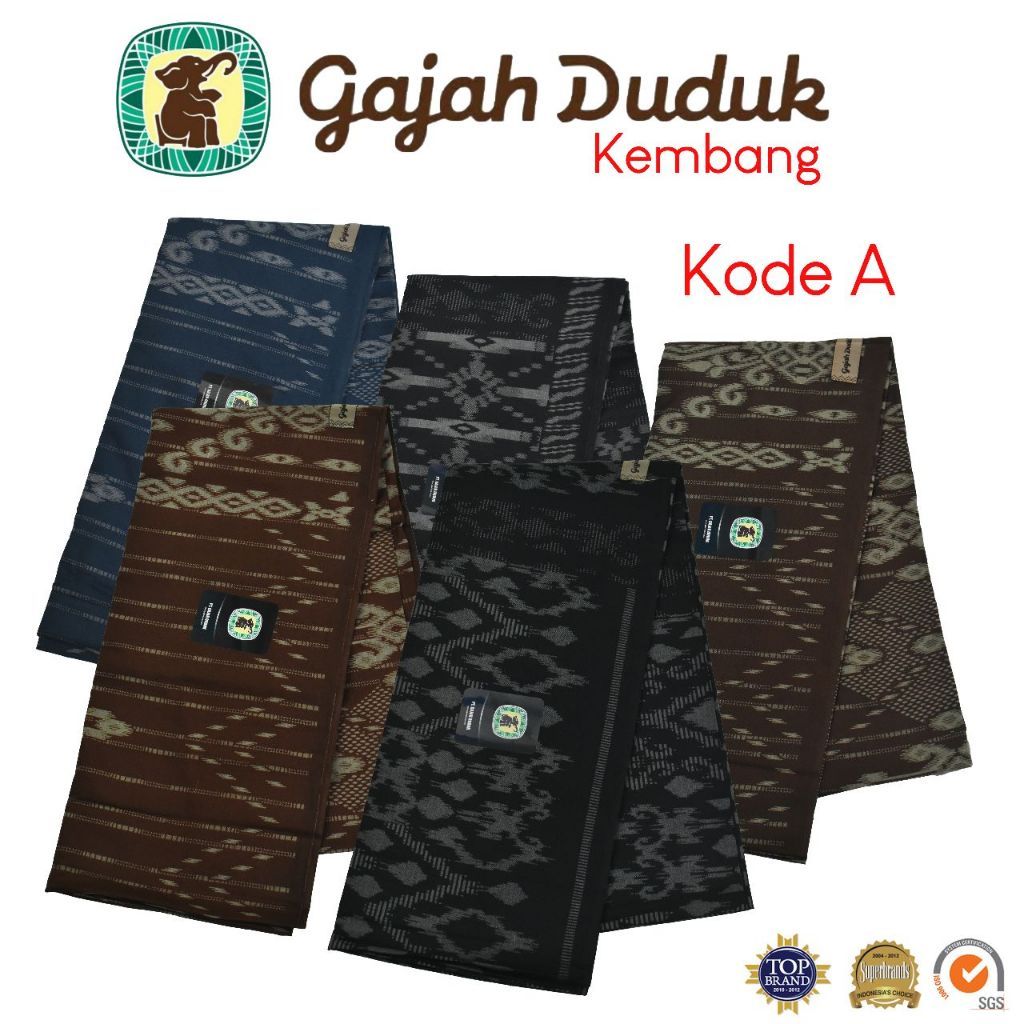 Sarung Cap gajah duduk Asia kembang dewasa perlengkapan sholat Laki laki dewasa muslim