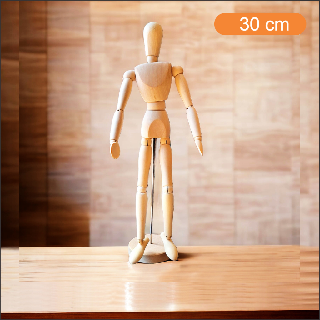 

Manekin Kayu V-Tec 30 cm - Wooden Artists Mannequin Figure 12 inch