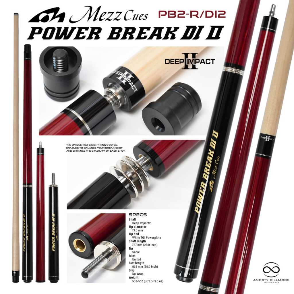 Mezz Cue Power Break PB2-R / Stik Break Billiard