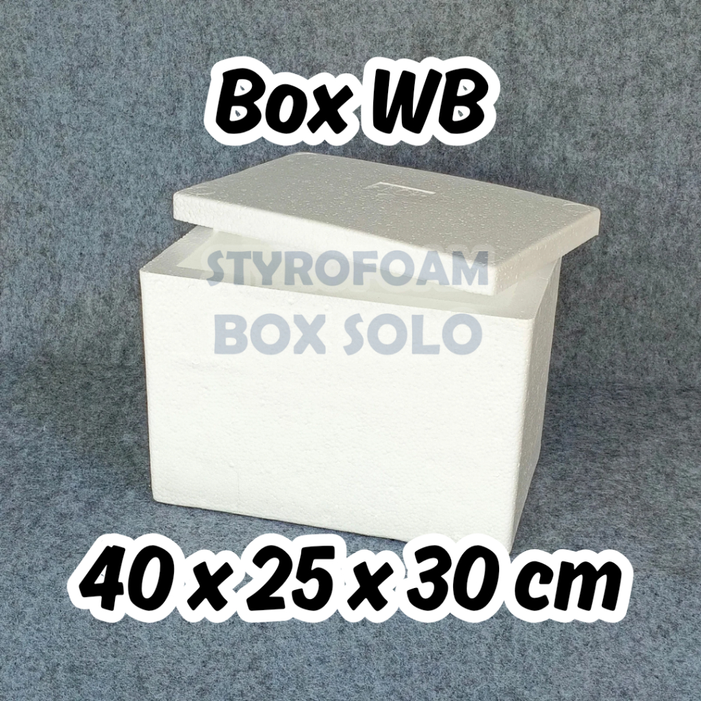 BOX WB & BOX 30 KG - INSTANT ONLY - Styrofoam Box Wadah Ikan Penyimpanan Ikan Packing Frozen Food St