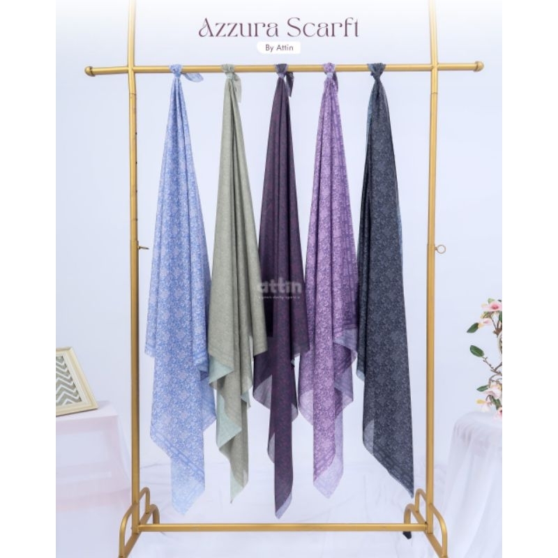 ATTIN - AZZURA SCARF / JILBAB SEGI EMPAT / SCARF ONLY / SCARF SYARI / JILBAB SEGI EMPAT