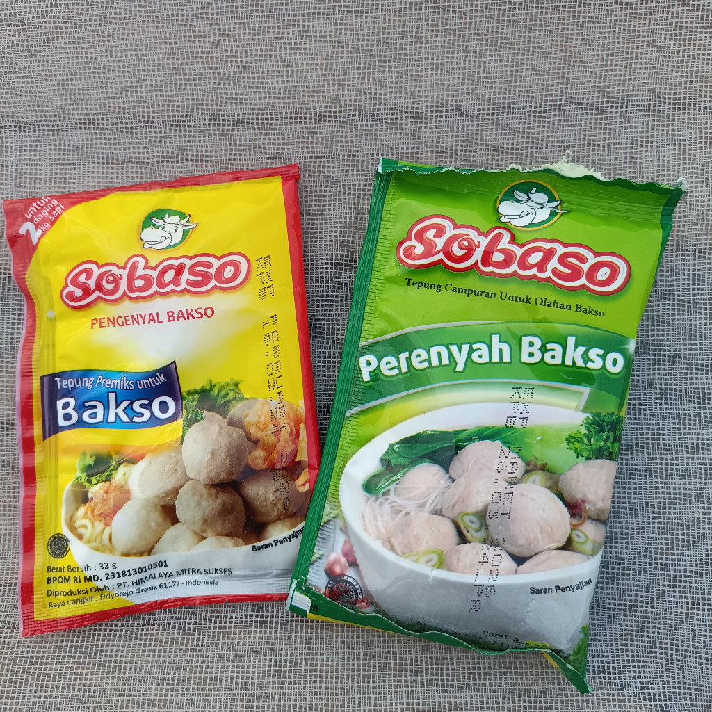 

SOBASO tepung pengenyal dan perenyah bakso siap pakai 32g