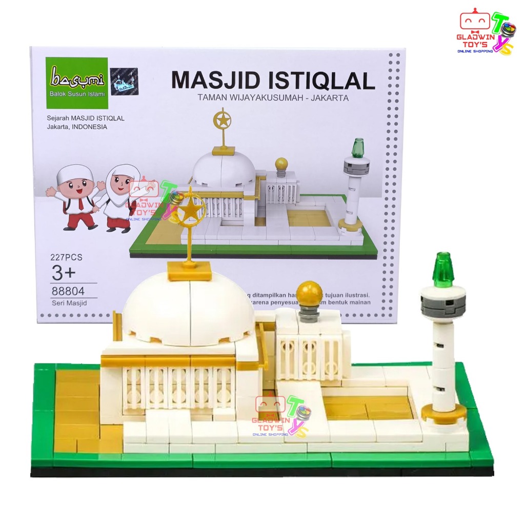 MAINAN LEGO MASJID PUZZLE MESJID ISTIQLAL BONGKAR PASANG