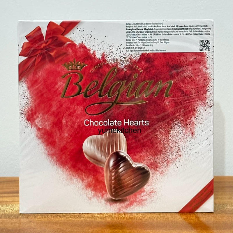 

[Promo Price Cut] The Belgian Bonbon Chocolate Hearts (20 pcs) 200 g - Chocolate Box Belgium