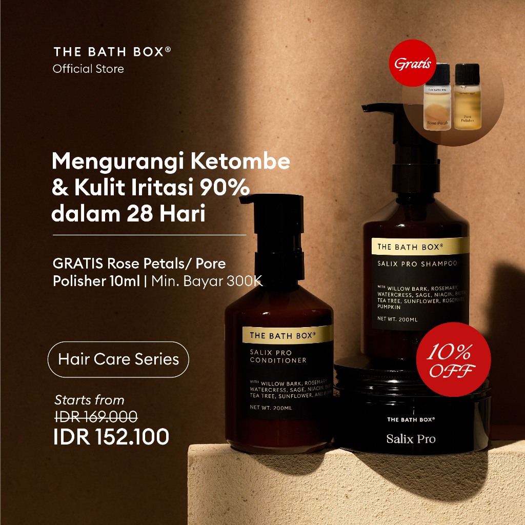 OrElanHair- THE BATH BOX - Salix Pro Haircare (Rambut Berketombe, Rambut Berminyak, Kulit Kepala Iri