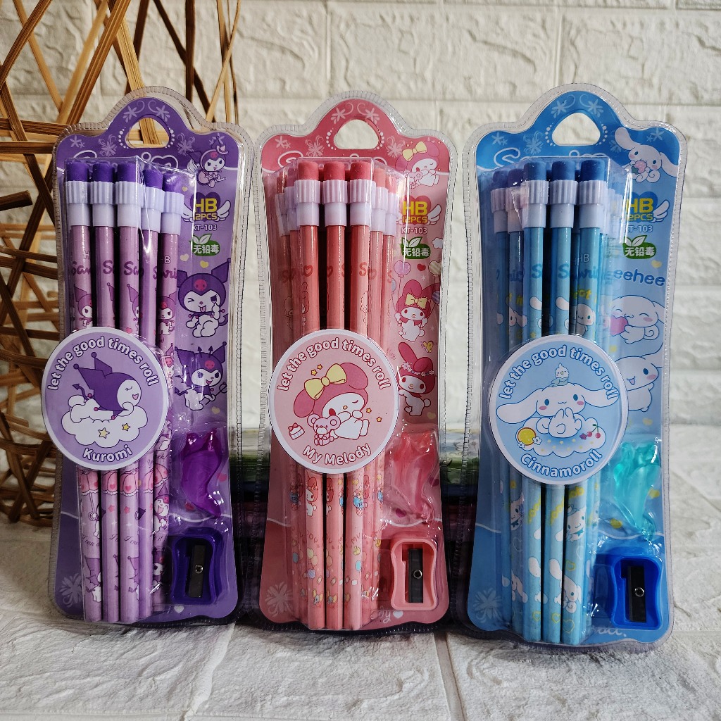 

PENSIL HB KT-103 SARINO KARAKTER KUROMI CINNAMOROL MELODY 1PACK ISI 12PCS