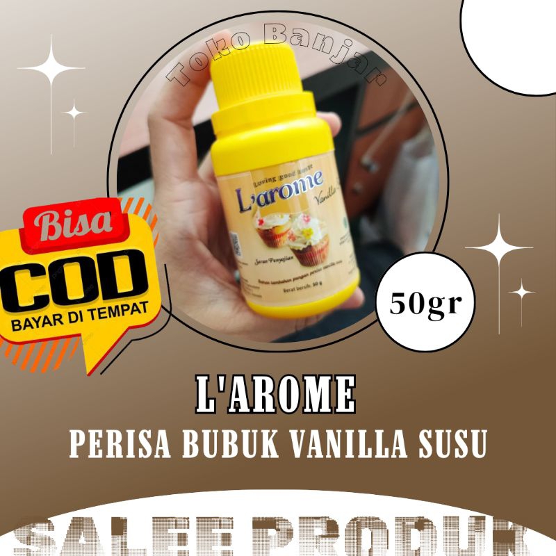 

L'AROME VANILLA SUSU 50GR |PERISA BUBUK AROMA VANILLA SUSU