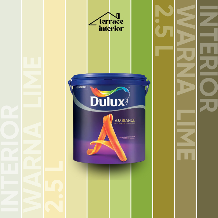 Cat Tembok Dulux Ambiance Interior 2.5 L warna Hijau Lime Gloss