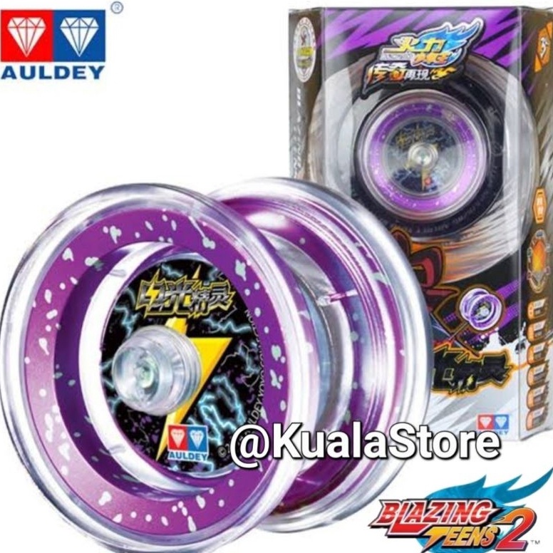 KODE I97L MAINAN YOYO AULDEY ORIGINAL BLAZING TEENS ELECTRIC WIZARD PROFESIONAL Flame Tiger Demon Yo