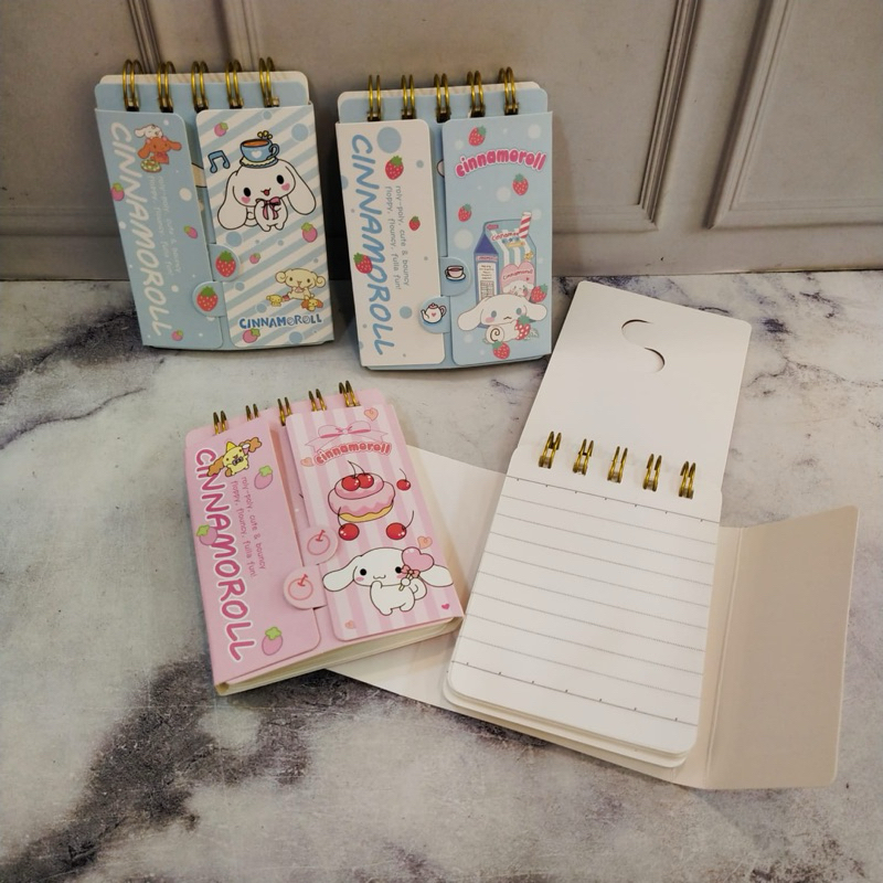 

BINDER NOTE 11793 MOTIF KUROMI,MELODY,CINNAMOROLL ISI 80 LEMBAR//BUKU NOTE