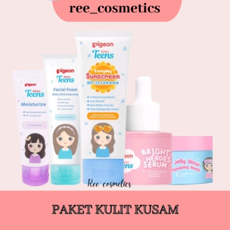 PIGEON TEENS 1 Paket Lengkap Skincare Anak Remaja Mencerahkan
