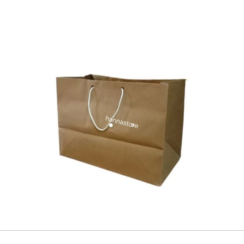 

paper bag brownies M ukuran 27,5x20x15 isi 12pcs