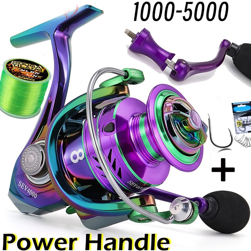 ART W94D Power Hand Reel Pancing Memancing Rasio Gear 521 Max Drag 51KG Joran Pancing 14 Bahan Metal