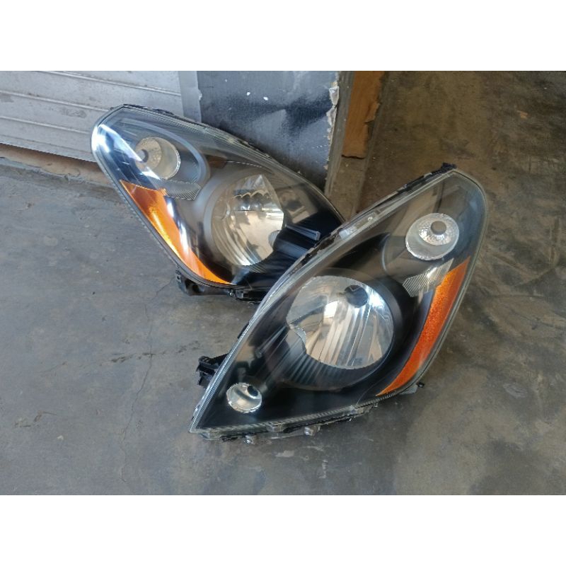headlamp Suzuki Splash custom black housing candy oren