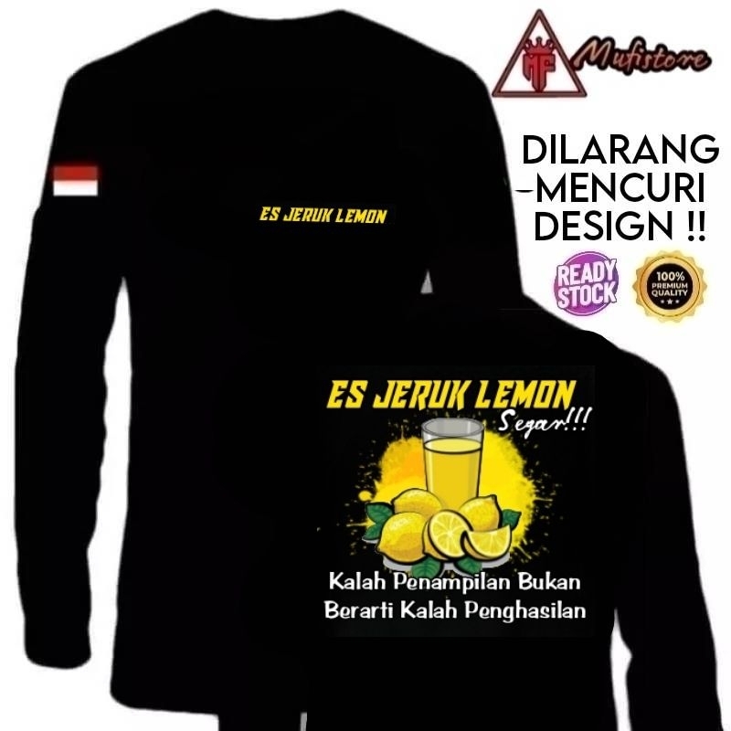 KAOS ES JERUK LEMON BAHAN ADEM BISA KASIH NAMA TERBARU
