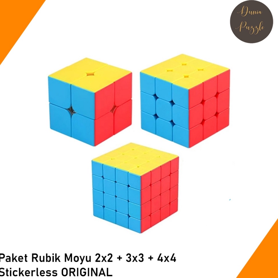 KODE E29L DAPAT 3 RUBIK Paket Rubik Moyu Meilong isi 3 Moyu Meilong 2x2  3x3  4x4 ORIGINAL