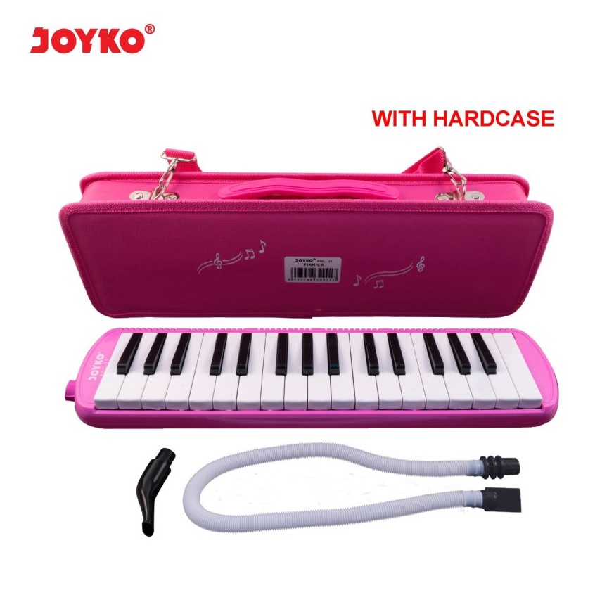 KODE K56A Pianika JOYKO PNC21 Warna PINK  Pianica Tiup Hard Case Model Mirip YAMAHA