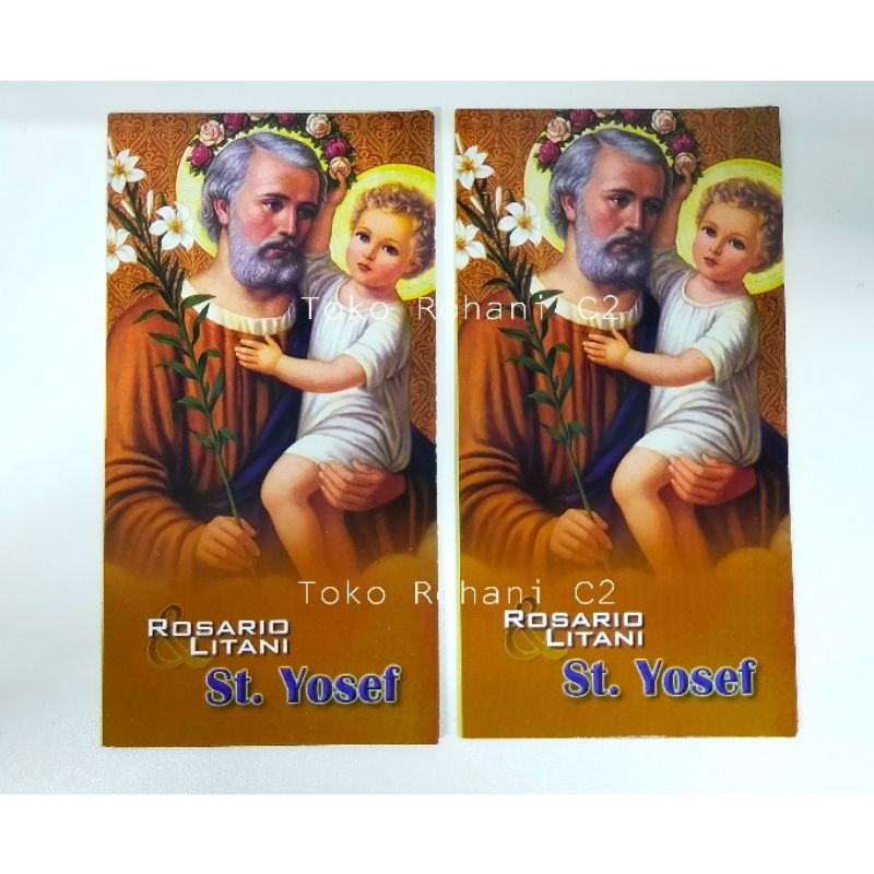 Lembar Doa Santo Yosef - Kartu Doa Santo Yosef - Rosario Litani Santo Yosef