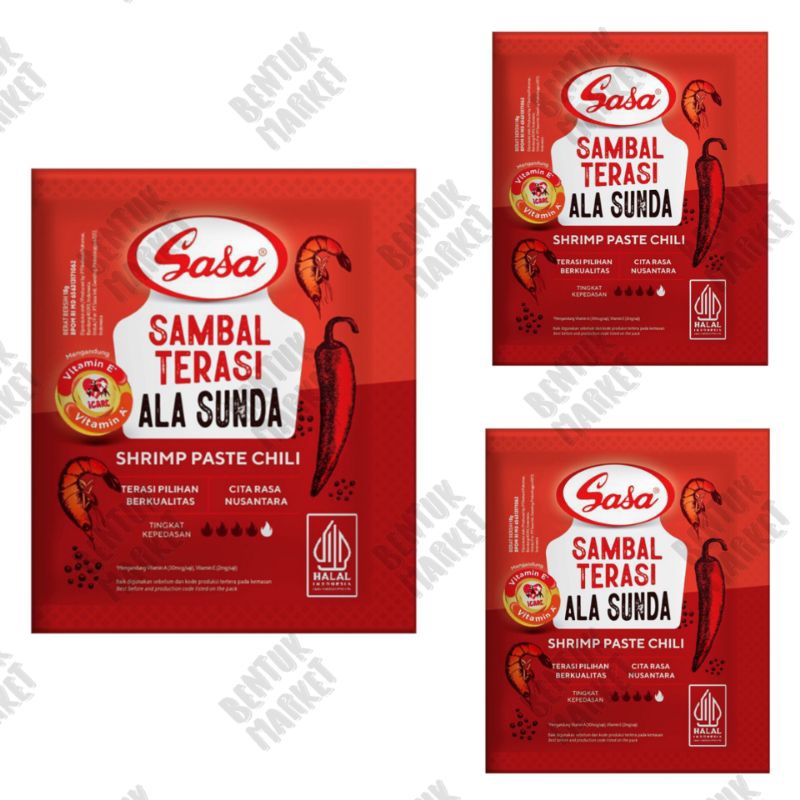 

SASA Sambal Terasi Ala Sunda 10x18gr / Sambal Terasi / Sambal Instan / Aneka Sambal