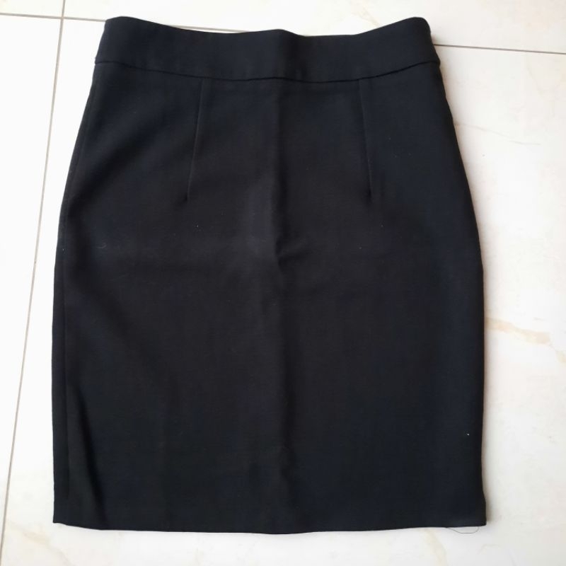 Rok Pendek Hitam / Rok Kerja Hitam / Black Skirt Eprise (PRELOVED)