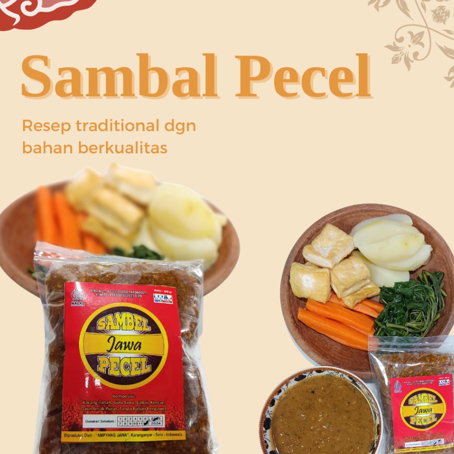 

Ready Stok Sambal Pecel Jawa 25 gram Bumbu Pecel