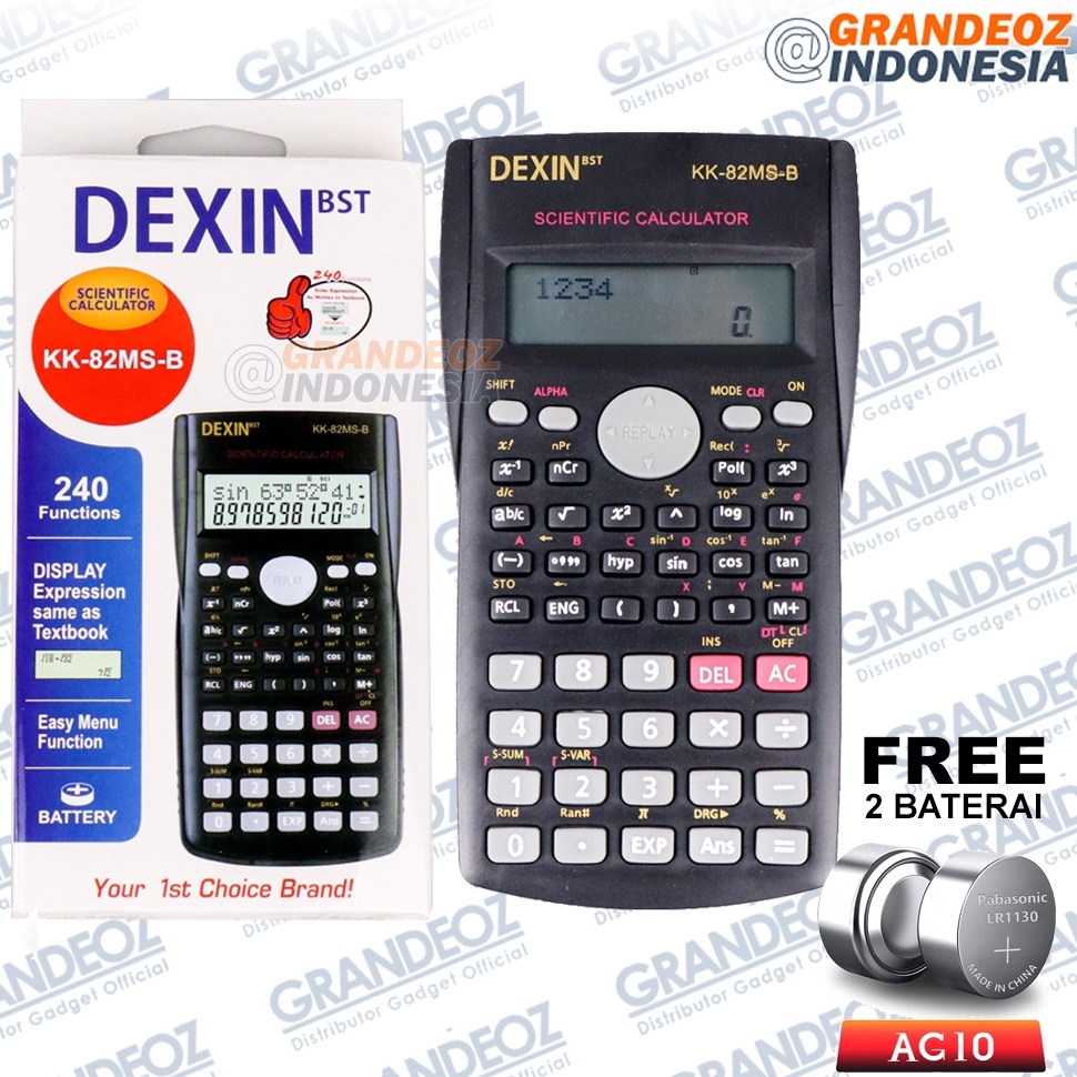 

ART Q98A DEXIN Kalkulator integral Kimia Matematika Elektronik Scientific Calculator Ilmiah Robot Sains Sekolah Karuida Saintifik Fisika Rumus Symbol Simbol KK82MSB bukan CASIO