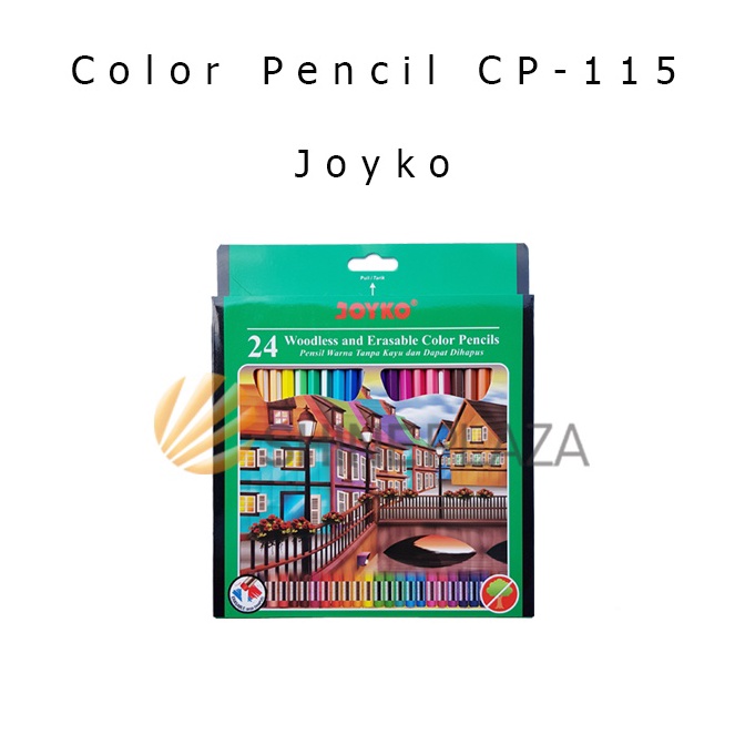 

ART F87Q Pensil Warna Bisa Dihapus Joyko 24 Warna CP115 Erasable Color Pencil