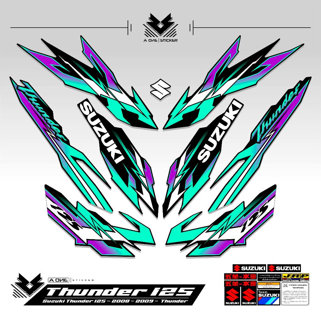 STRIPING THUNDER 125 2008 2009 MOTIF 3 / STIKER / STICKER / STRIPING / THUNDER125 / THUNDER / TUNDER