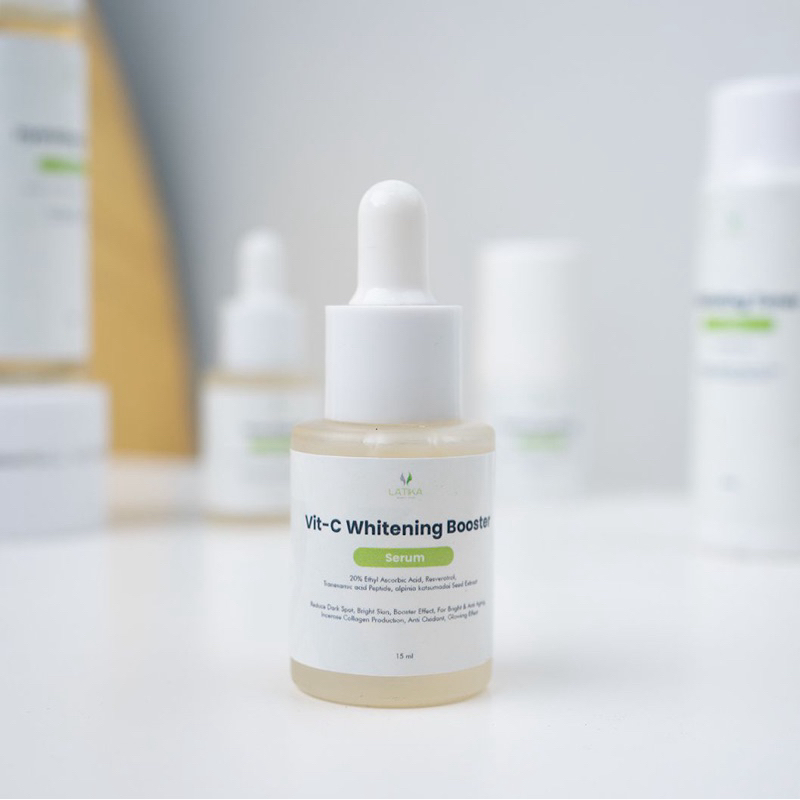Latika Beauty Care Serum Vitamin C Booster glowing whitening flek hitam dan mencerahkan wajah