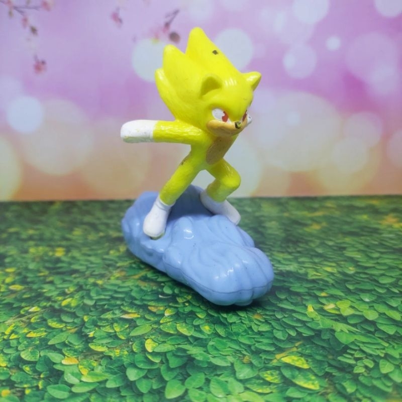 Figure Sonic The Hedgehog Super Sonic 2 Mainan anak Mcd Happy Meal
