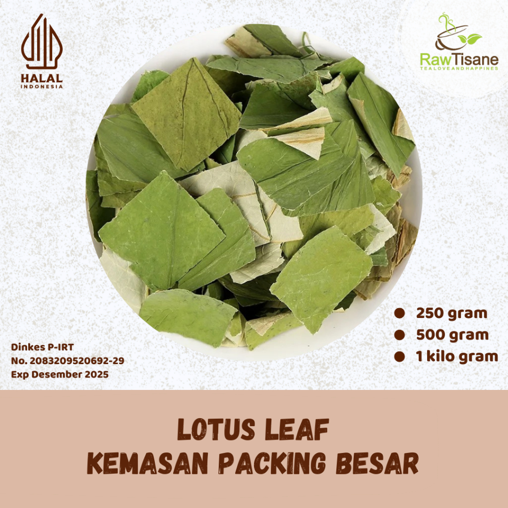 

RAW TISANE Lotus Leaf Loose Tea / Teh Bunga Teratai Isi 1 Kg