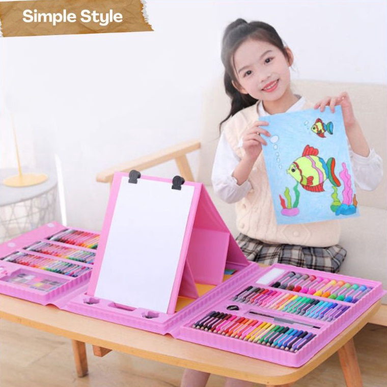 

ART U89R Crayon Anak Pengasah 28pcs Set Alat Menggambar Melukis AnakAnak Krayon