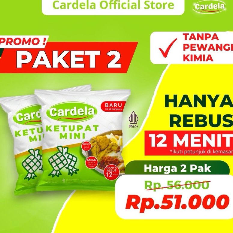 

Big Deal PROMO CARDELA Ketupat Mini 2 pak