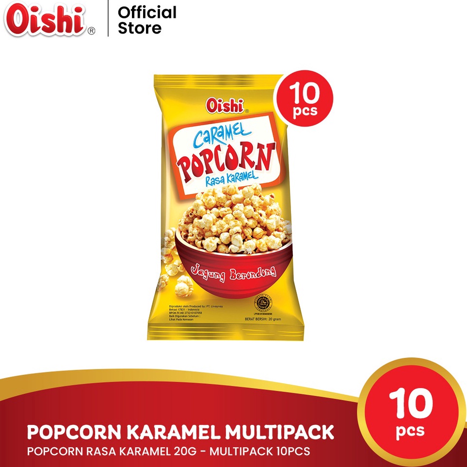 

Spesial Promo Oishi Popcorn Caramel Renceng 2g