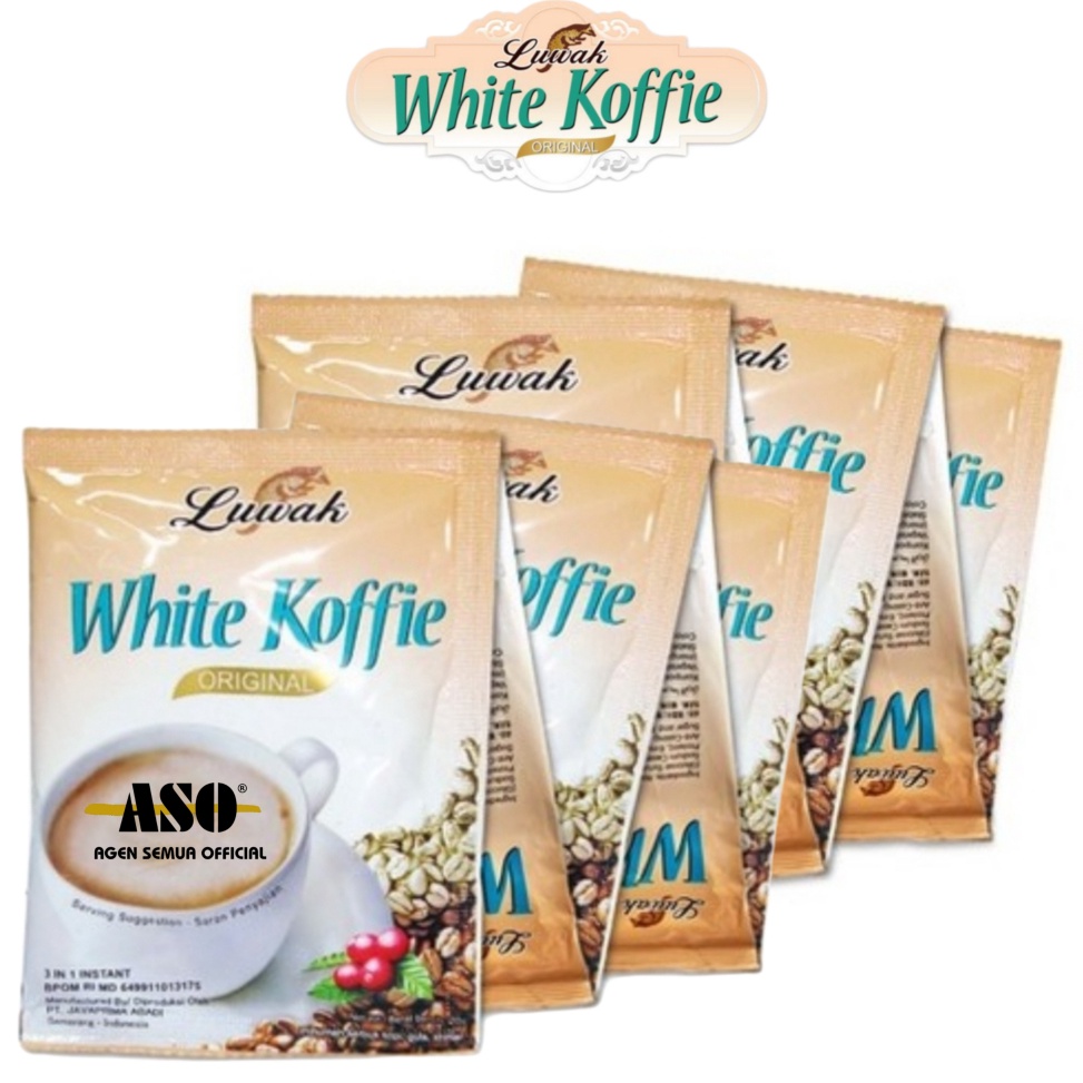 

Terjangkau Kopi Luwak white Coffe original 2g RENCENG ISI 1