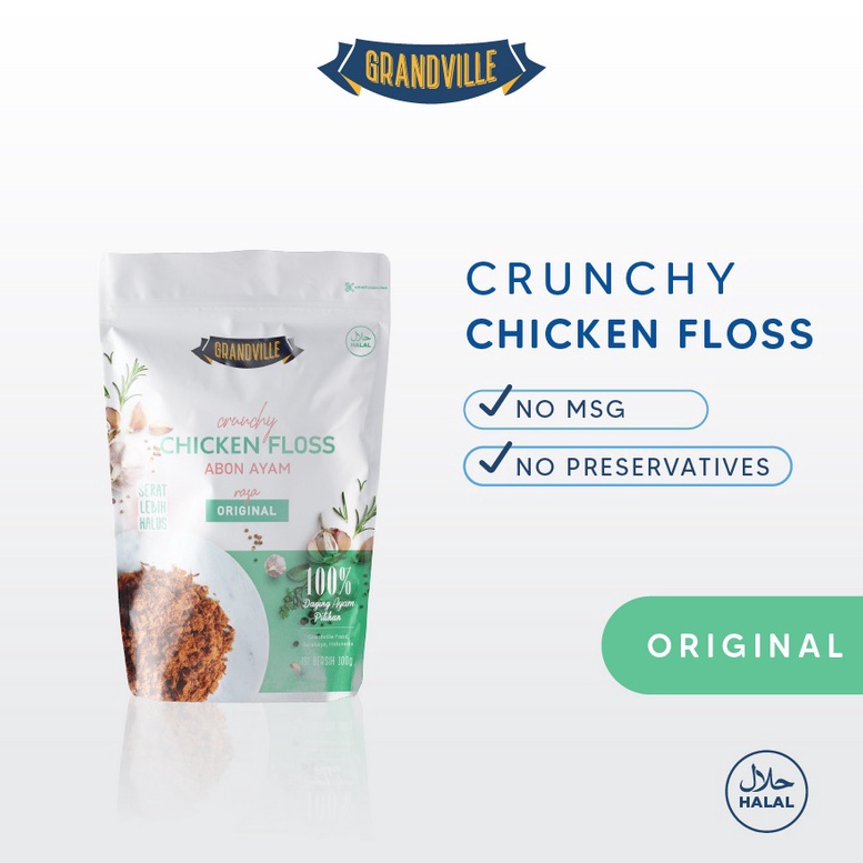 

Paling Laris Grandville Abon AYAM Crunchy Single Pack Original