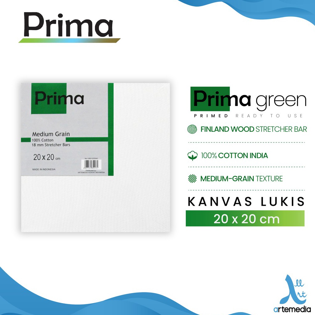

ART U23O Prima Green Cotton Canvas