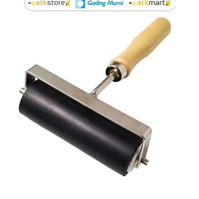 

ART C77Q V Tec Roller Rubber 5 1 15 cm Wood Handle Roll Kanvas Roll Lino