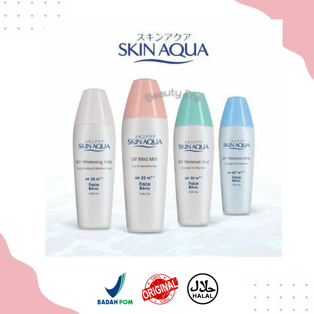 Skin Aqua UV Sunscreen Moisture Gel / Whitening Milk / Mild Milk / Moisture Milk 40gr - Beauty Era