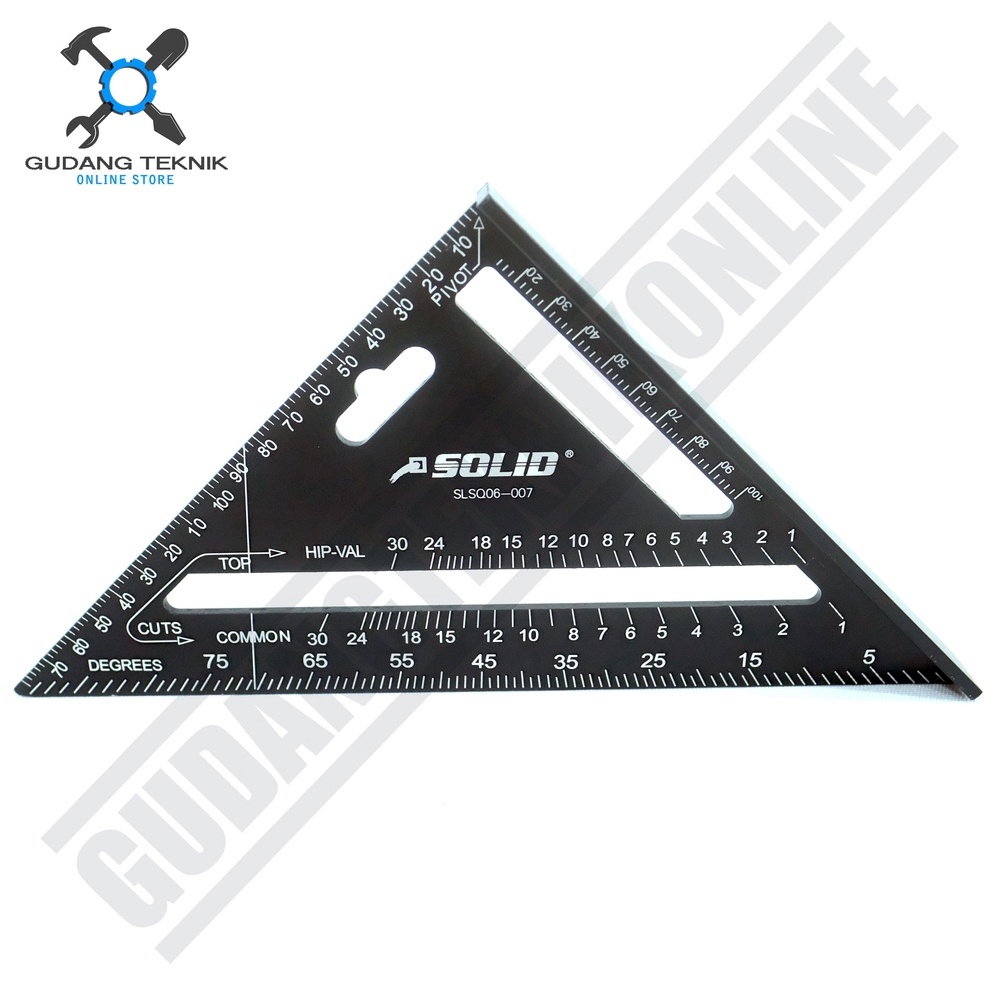 

KODE Q6O6 Penggaris Siku Sudut 7 SOLID SLSQ67 Siku Sudut Derajat Penggaris 7 Inch Angle Square SOLID