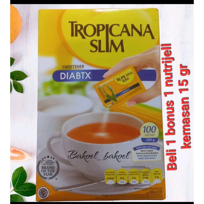 

Tropicana slim sweatener DIABTX sachet 200 gr (100 sachet exp 02/2027) & Tropicana slim swetener Classic 250 gr (100 sachet exp 06/2026)#beli 1 free nutrijel/agar" #(stok terbatas)