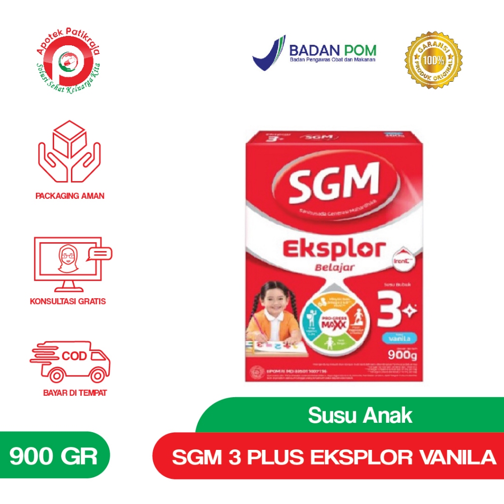 

SGM EKSPLOR 3 PLUS VANILLA 900GR