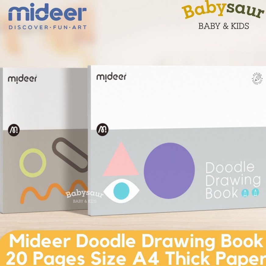 

KODE V4X6 Mideer Doodle Drawing Watercolor Sketch Book A4 Buku Gambar Lukis Anak