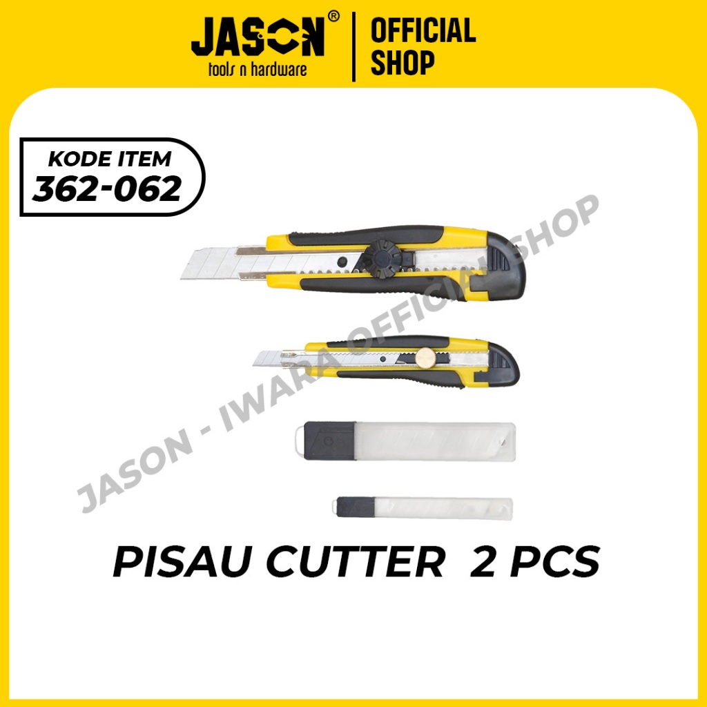 

JASON CUTTER/ PISAU CUTTER 2 PCS (9MMX18MM)/ KATER | 362-062