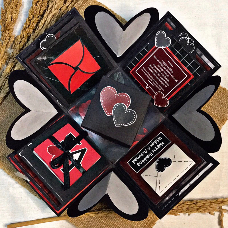 

(baca deskripsi) 4 layers Explosion box | Giftbox | surprise box | Birthday Gift | kado ulang tahun