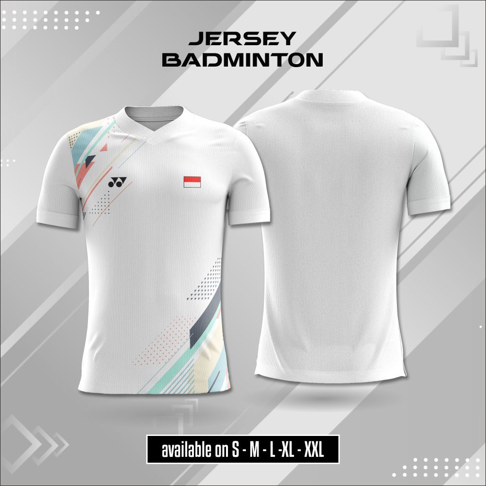 Jersey Atasan Badminton Indonesia Merdeka 269  Unisex Jersey Olahraga Bulutangkis Dewasa Anak Drifit