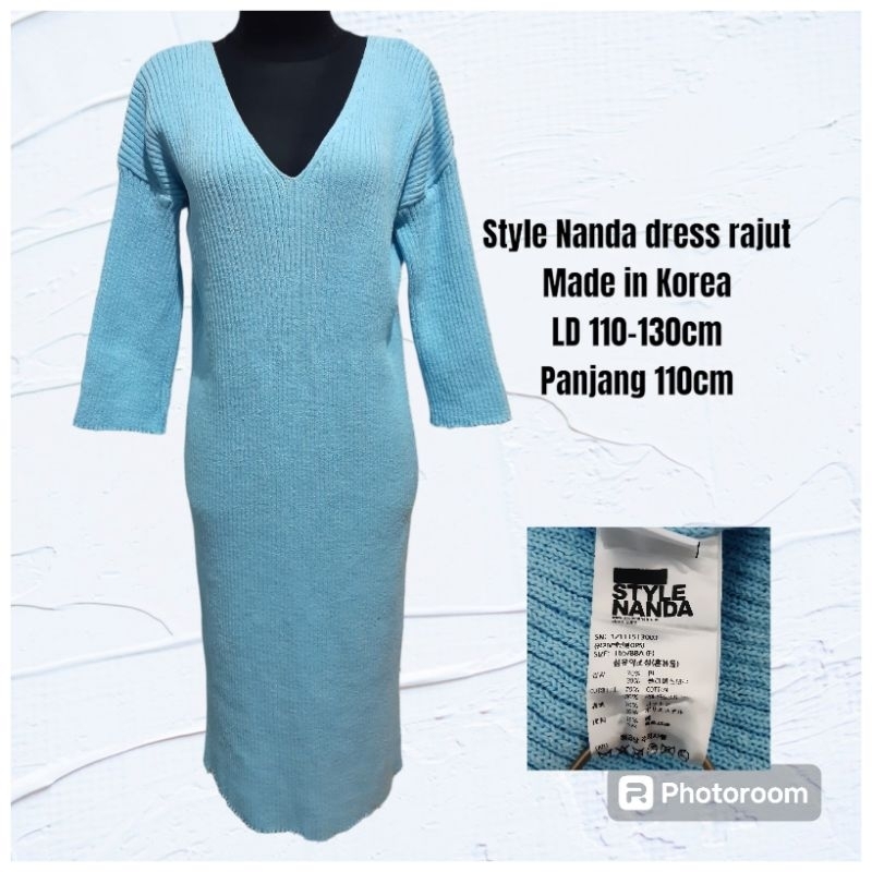 Style Nanda dress rajut wanita